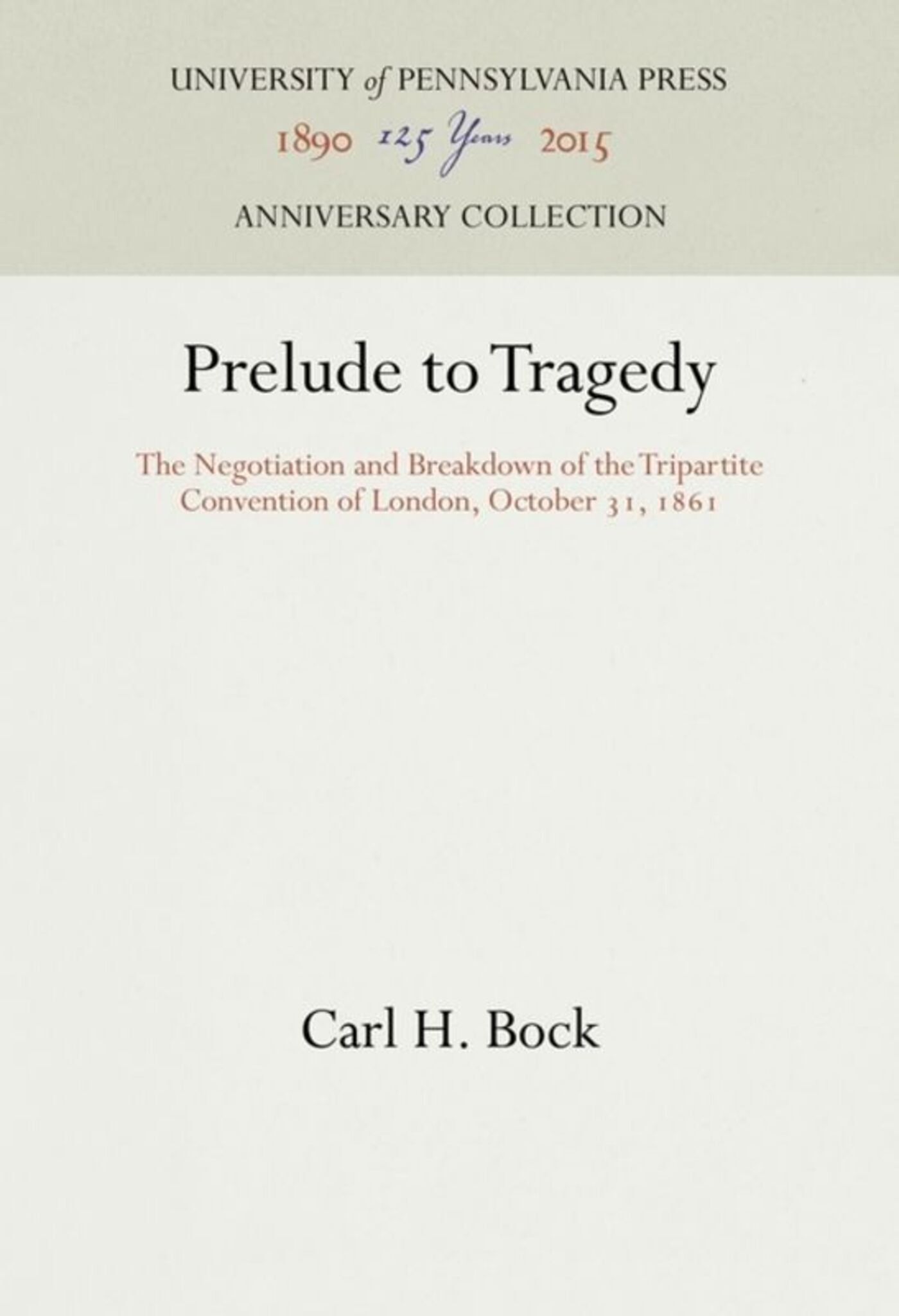 Cover image for Prelude to Tragedy ISBN 9781512814552